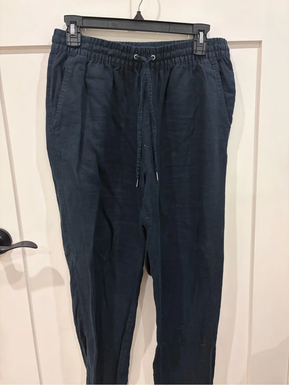 H&M navy linen pants size S